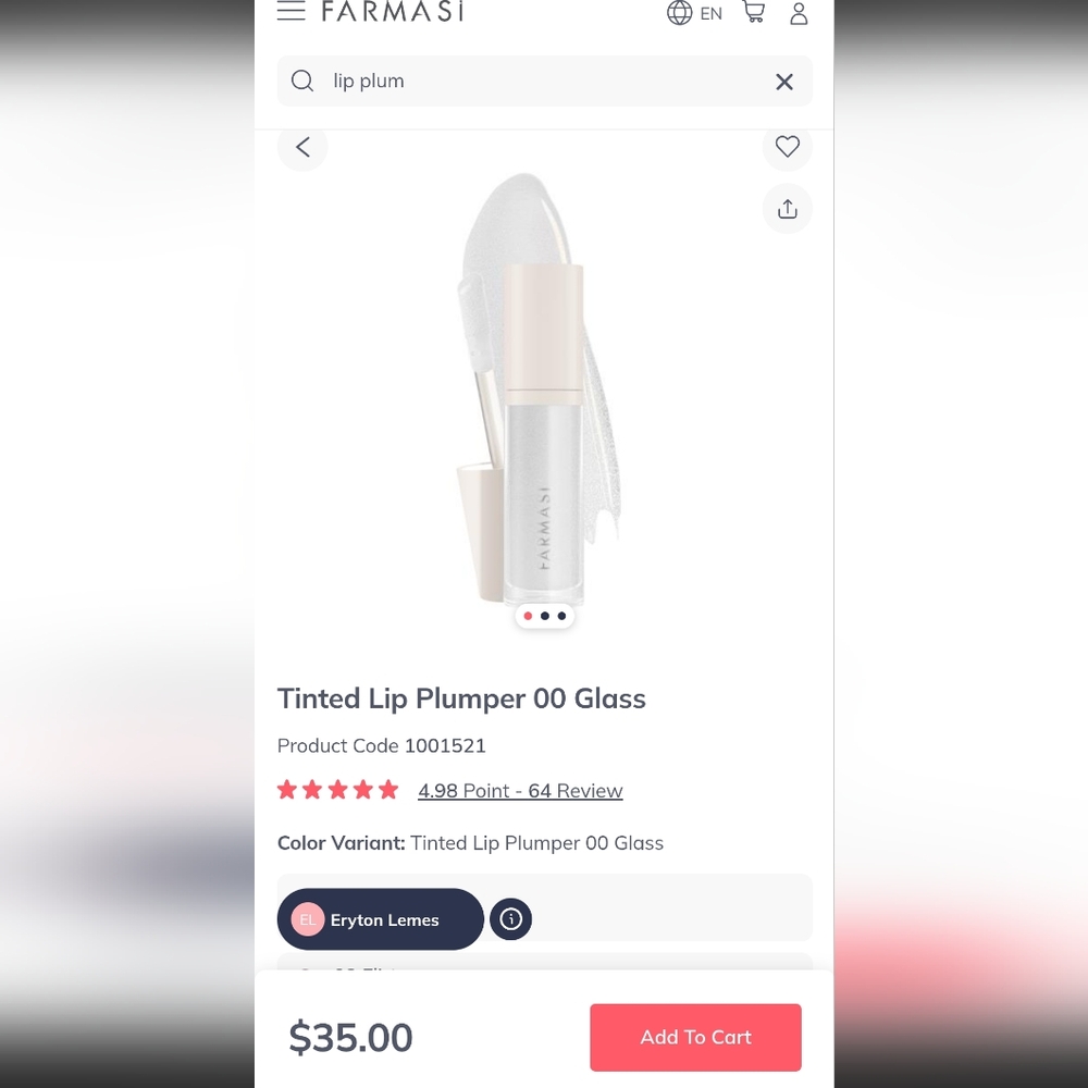 Farmasi Glass Lip Plumper